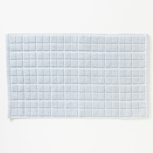 2 - NWT Anthropologie Marie Grid Cotton Bath Mat 21x34 - Picture 1 of 4